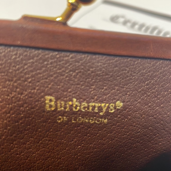 Authentic in Burberrys vintage canvas coin case with COA - Picture 6 of 12